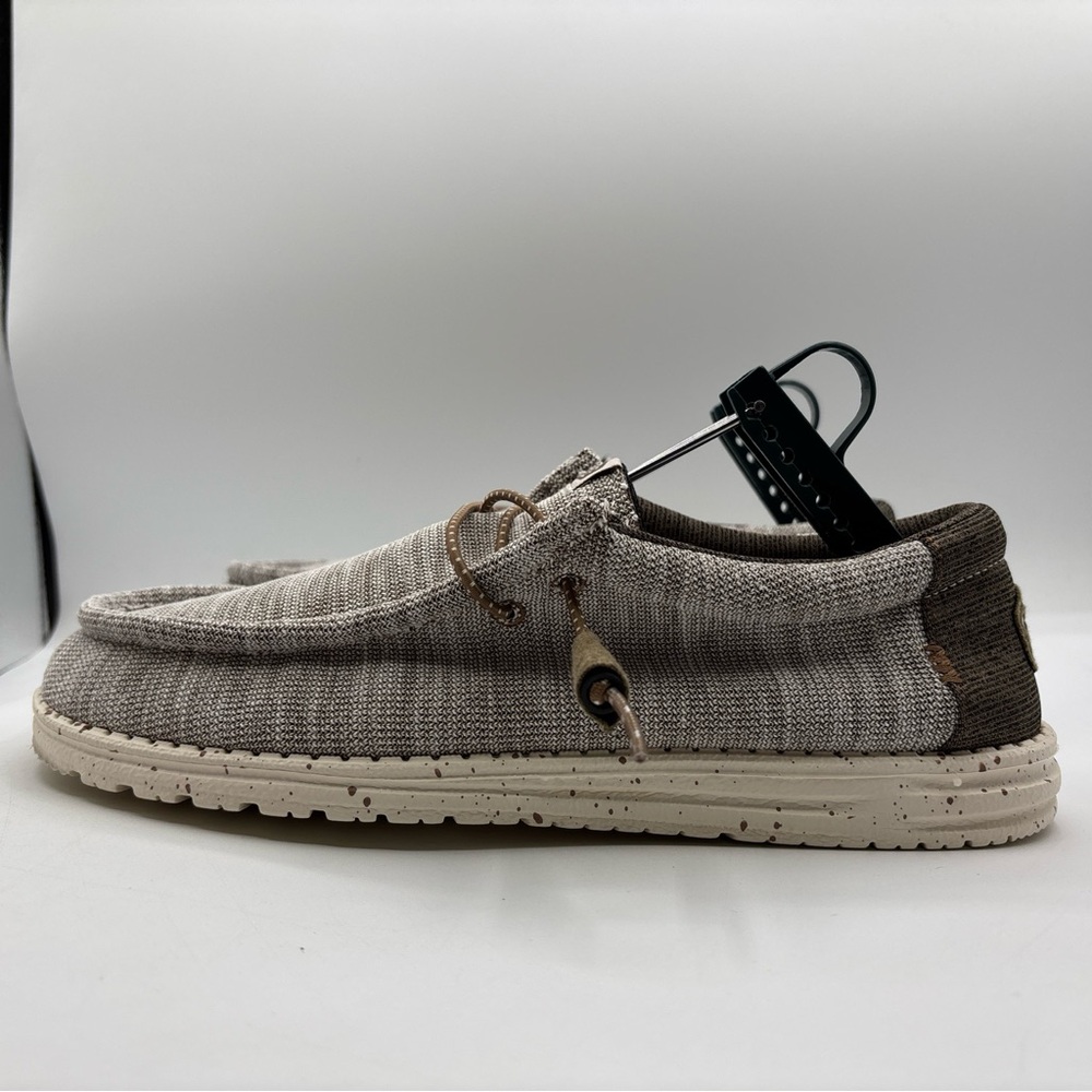 Hey Dude Wally Stretch Mix Men’s Limestone Size 9 0923-42-PD Slip On Shoes